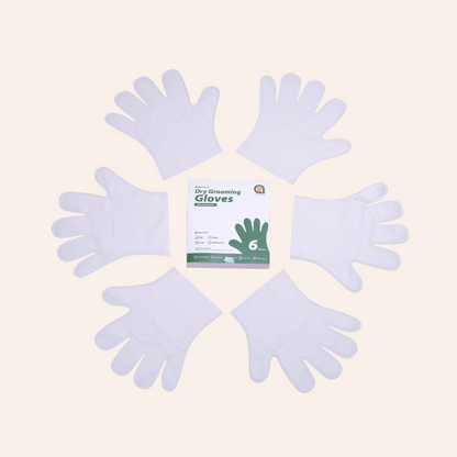 Rinse Free Dry Grooming Gloves