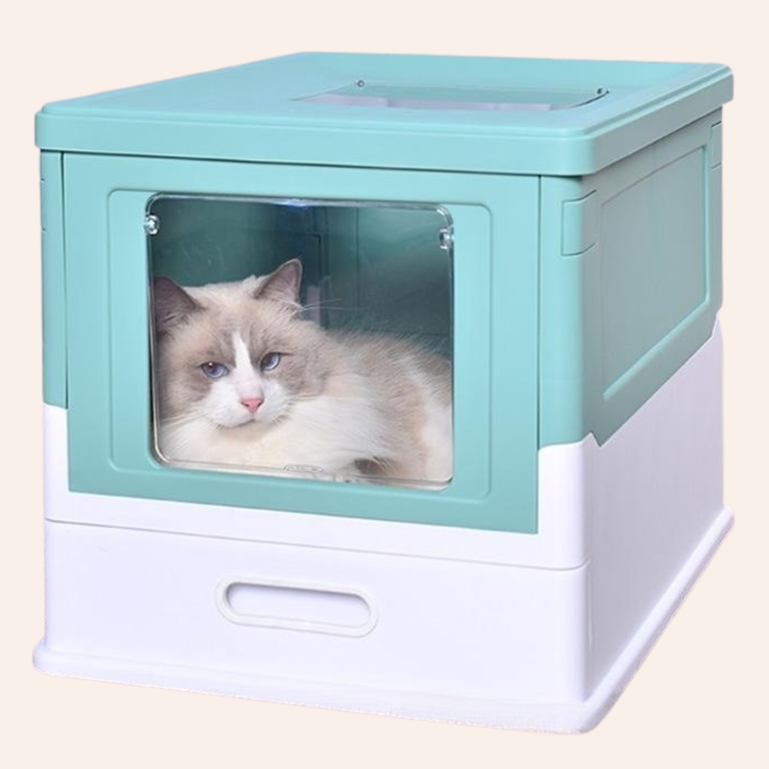 Foldable Enclosed Cat Litter Box