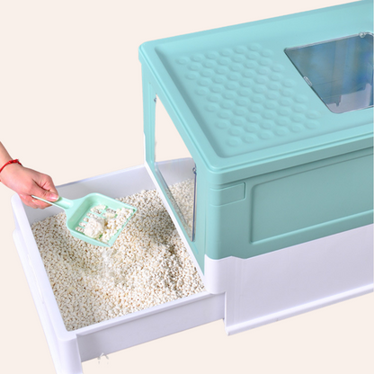 Foldable Enclosed Cat Litter Box