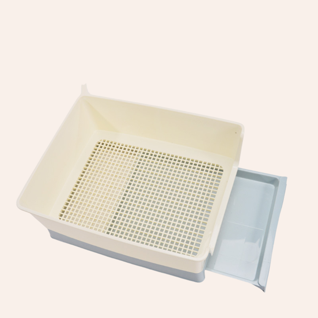 Puppy Toilet Training Tray With Wall