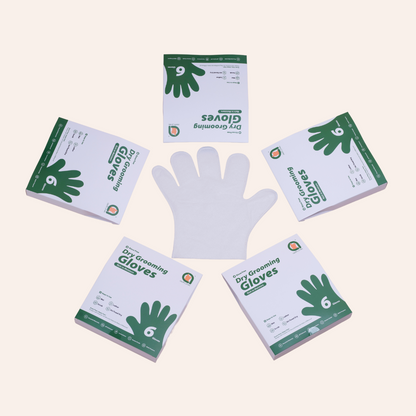 Rinse Free Dry Grooming Gloves