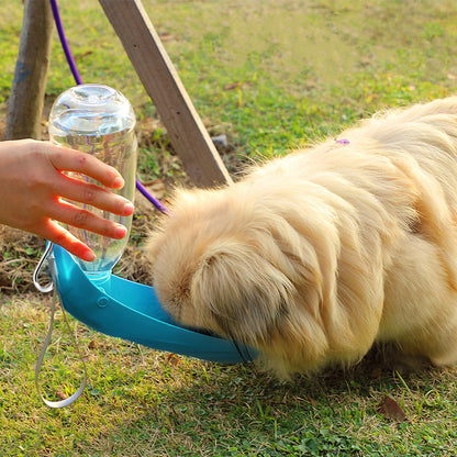 Pet Outdoor L-shaped Large Water Bottle